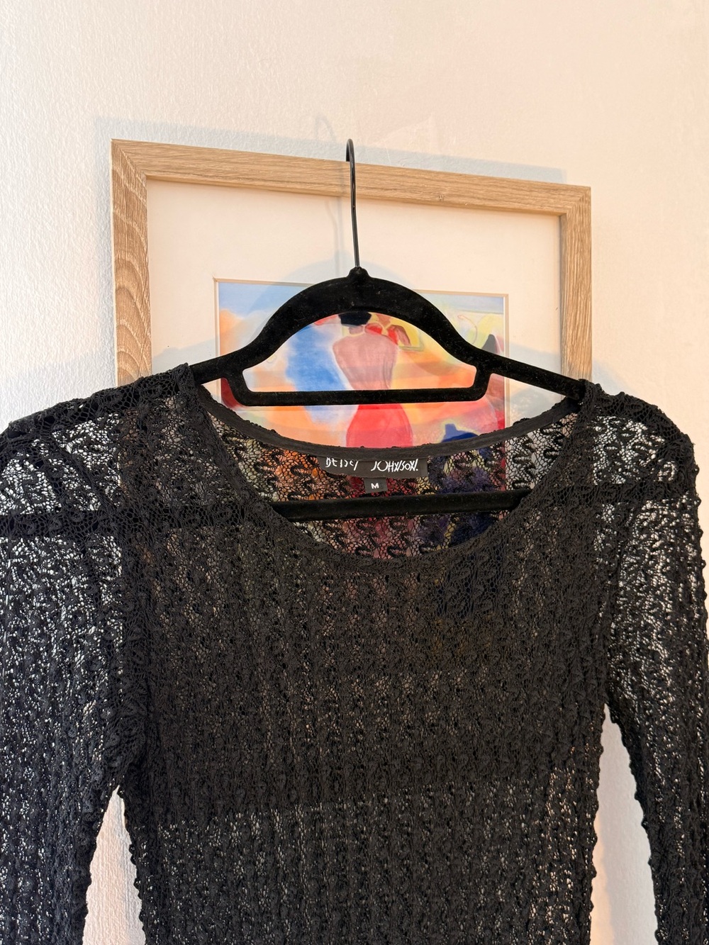 Rare Vintage Betsey Johnson Lace Crochet Dress - Picture 7 of 9